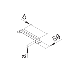 Σχέδια προϊόντος Διαστάσεις καναλιού 340 x 38mm - 2 τμημάτων Στήριγμα φύλλο inox